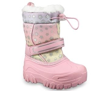 Portland Boot Company toddler girls pink stars snow boots